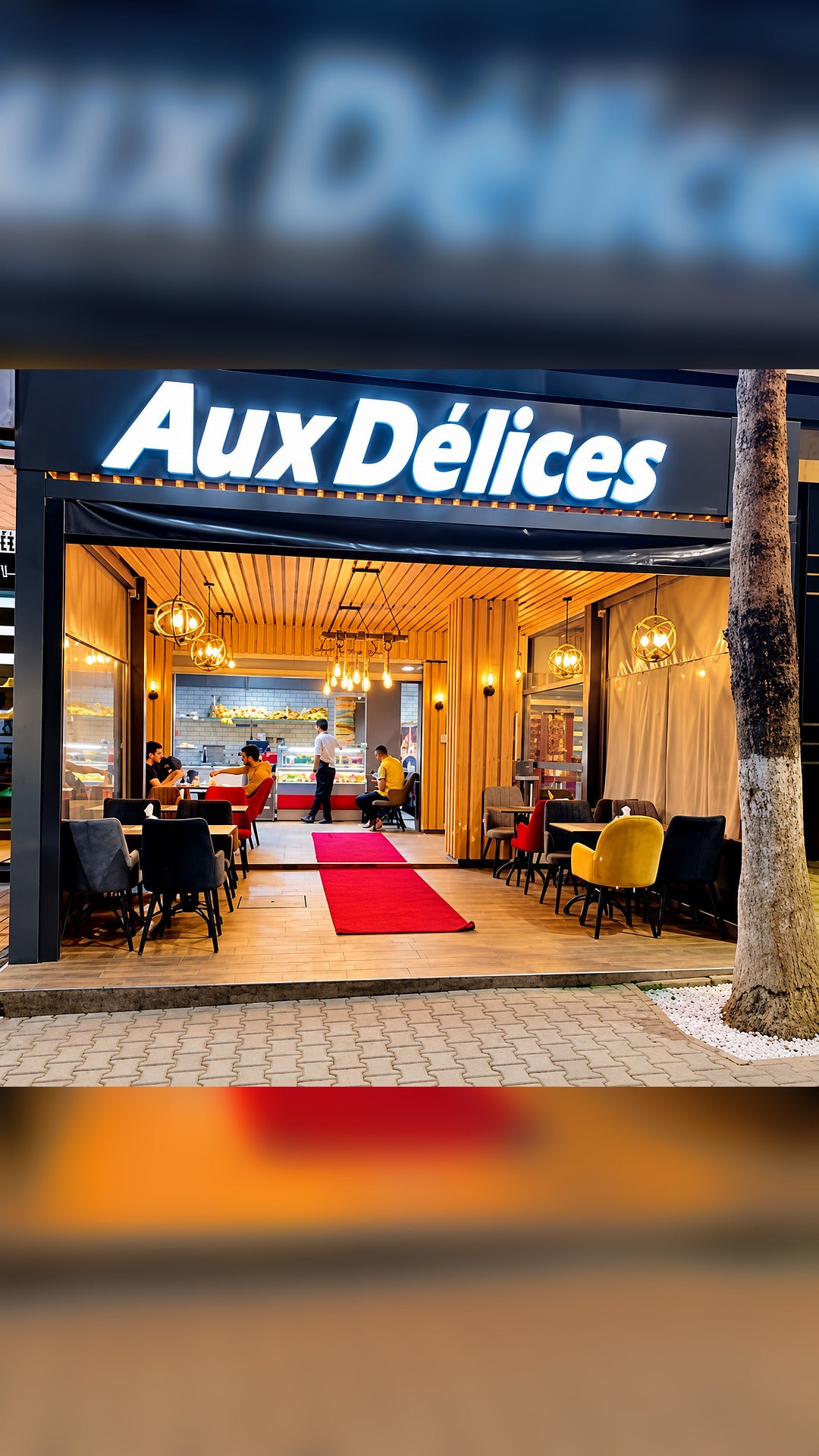 Façade du restaurant Aux Délices à Settat